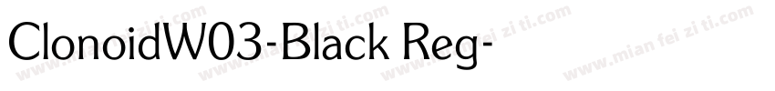 ClonoidW03-Black Reg字体转换